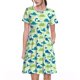 thumbnail image 1 of Disketp Cute Dinosaur Blue Green para Vestido de Manga Corta para Mujeres, Vestidos de Verano para Mujeres, Casual y Holgado para la Playa, 1 of 6