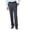 Med Grey, variant on Haggar Men's E-CLO Stria Flat Front Dress Pant Classic Fit HD00218
