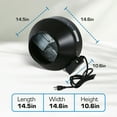 thumbnail image 3 of Hurricane 8" Commercial Grade Inline Wall Fan For Ventilation Use (2 Pack), 3 of 12