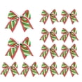 thumbnail image 1 of Nouveaux 12 Pcs Nœuds de Sapin de Noël Tendance 6 Pouces Grands Nœuds de Couronne de Noël Rouges Verts Nœuds de Sapin de Noël Nœuds à Paillettes Rubans Décoration pour Guirlande Mariage Maison Fête de Vacances, 1 of 5