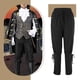 thumbnail image 4 of Pantalones piratas American Trends para hombre, negros, L, renacentistas, 4 of 8