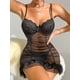 thumbnail image 5 of Camisón de tirantes plisados con perspectiva de pijama sexy para mujer, tanga, pijama sexy, 5 of 6