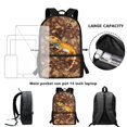 thumbnail image 6 of Uourmeti Lizard Pattern Backpack for Women, 17 Inchs Wear Resistant Durable Fabric Student Bookbag for Daily Use Travel, 6 of 6