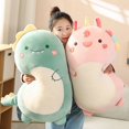 thumbnail image 5 of Juguete blando de 45/80 cm, animal kawaii, dinosaurio gordo, perro Shiba Inu, almohada de peluche, lindo muñeco de conejo, cojín para dormir para niñas, 5 of 5