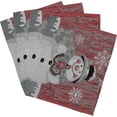 thumbnail image 1 of Mantel individual navideño Ghyt con diseño de muñeco de nieve, camino de mesa, camino de mesa lavable para Navidad, 1 of 5