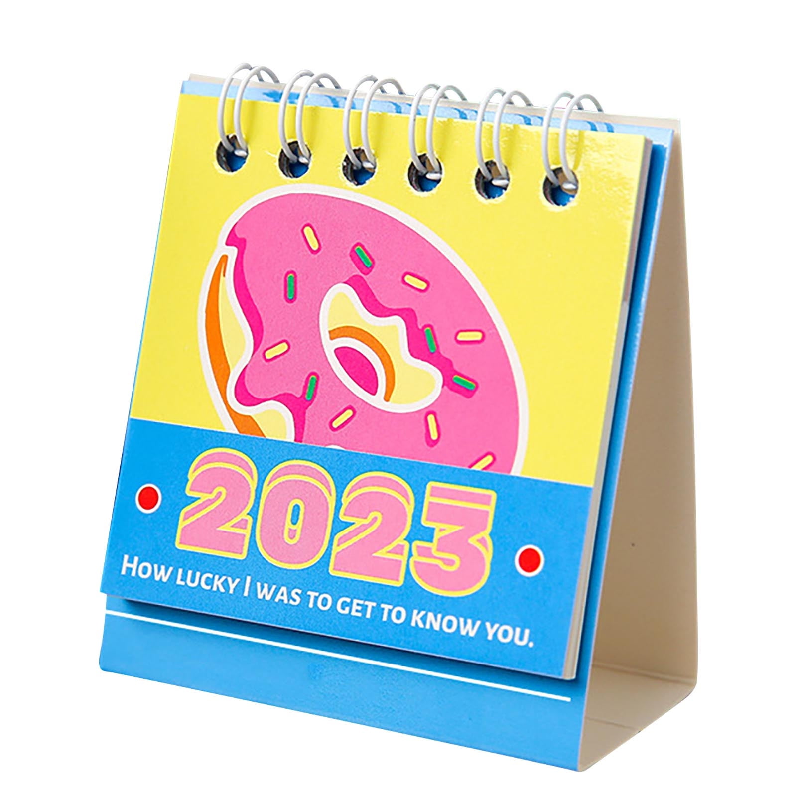Eqwljwe small desk calendar 2023 2 4 x2 4 mini monthly desktop 