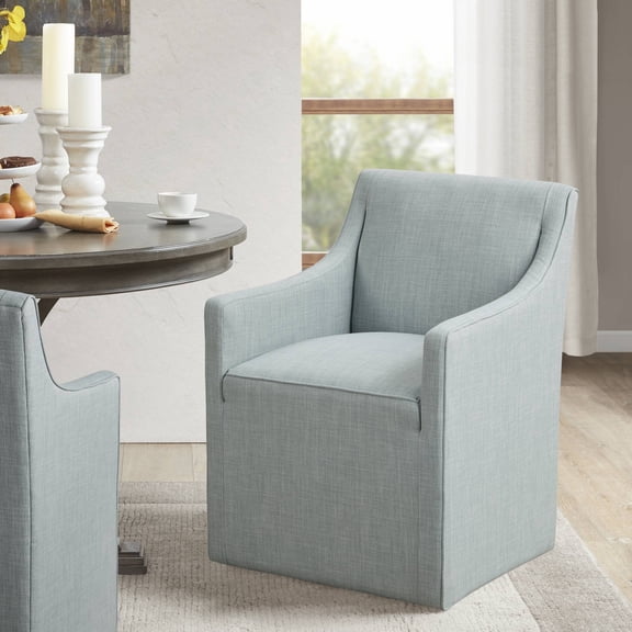 CoSoTower Skirted Dining Arm Chair with Casters