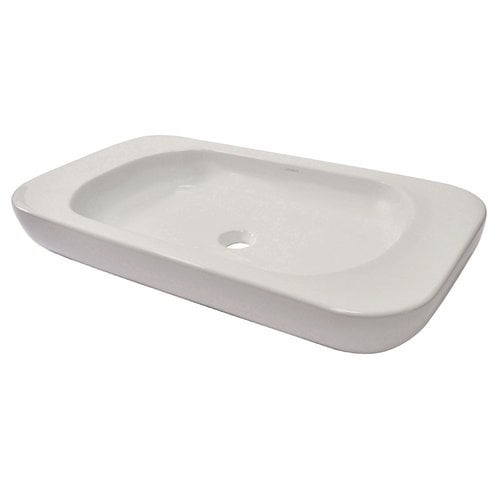 Decolav Matt Muenster Exclusive Vitreous China Above Counter Lavatory Rectangular Vessel Bathroom Sink Walmart Com Walmart Com