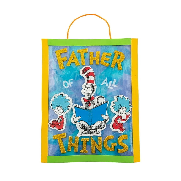 Dr. Seuss Father of All Things Tissue Paper Sign Craft Kit - Makes 12