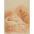thumbnail image 2 of Octave Tassaert 19x24 Gold Ornate Framed and Double Matted Museum Art Print Titled - Nymph and Fauna (1800s), 2 of 4