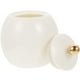 thumbnail image 1 of Ceramic Tea Jar for Storage White with Lid Suitable for Loose Tea Candy Coffee Beans Sugar 6.3 Inches, 1 of 4