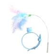 thumbnail image 1 of Multifunctional Cat Teaser Collar Interactive Self Play Toy with Feather for Feline Entertainment, 1 of 4