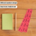 thumbnail image 4 of 100 Red Colored Raffle Tickets Double Roll 50/50 Carnival Fair Split The Pot One Hundred Consecutively Numbered Fundraiser Festival Event Party Door Prize Drawing Perforated Stubs (Red), 4 of 8