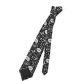 thumbnail image 6 of Men'S Tie 4.7×3.1in Is Not Easy To Deform And Fade Anti-Drift Button Design Is Easy To Take Care Of For Work Travel Daily Business Flowers Carnation Snapdragon Butterflies Bees, 6 of 8