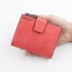 thumbnail image 4 of Cartera de mujer con cremallera corta y hebilla, gran capacidad, ranura para múltiples tarjetas, billetera pequeña esmerilada, billetera para mujer, 4 of 5