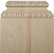 Ekena Millwork 9 1/4"BW x 6 1/2" Top Width x 3 1/4"D x 9"H, Chesterfield Base Plinth, Cherry