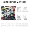 thumbnail image 6 of ARISTURING American Flag Eagle Fireworks Print Throw Pillow Covers Soft Square Throw Pillow Case Home Decor for Sofa Living  2pcs, 6 of 6