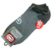 Marc Ecko Unlimited Mens Low Cut Black/Grey Athletic Socks 20-Pack