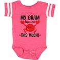 thumbnail image 3 of Inktastic My Gram Loves Me Grandchild Boys or Girls Baby Bodysuit, 3 of 5