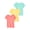 Green/Yellow/Orange, variant on Baby & Toddler Girl Cotton Short-Sleeve Solid T-Shirts, 3-Pack, 0M–6T
