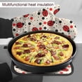 thumbnail image 5 of Ladybugs Oven Mitts and Pot Holders Insulated Gloves & Kitchen Counter Safe Mats for Cooking BBQ Baking Grilling (2-Piece Set), 5 of 6