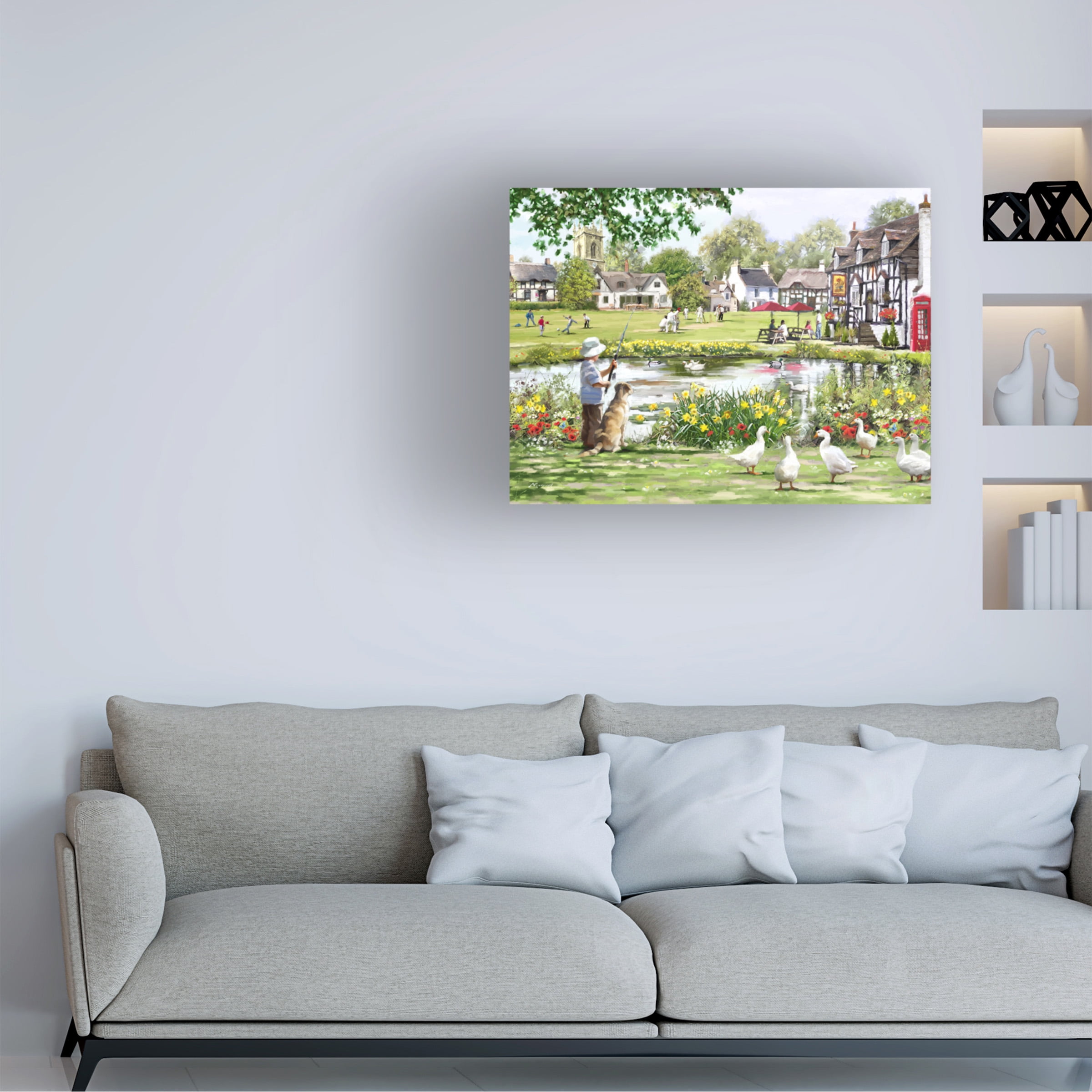 The Macneil Studio 'Village Green' Canvas Art
