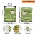 thumbnail image 5 of Yayeee 2 Pack Qtip Holder Bathroom Cotton Swab Canister with Lid Clear Dispenser Set, Green Martini Glass, 5 of 6