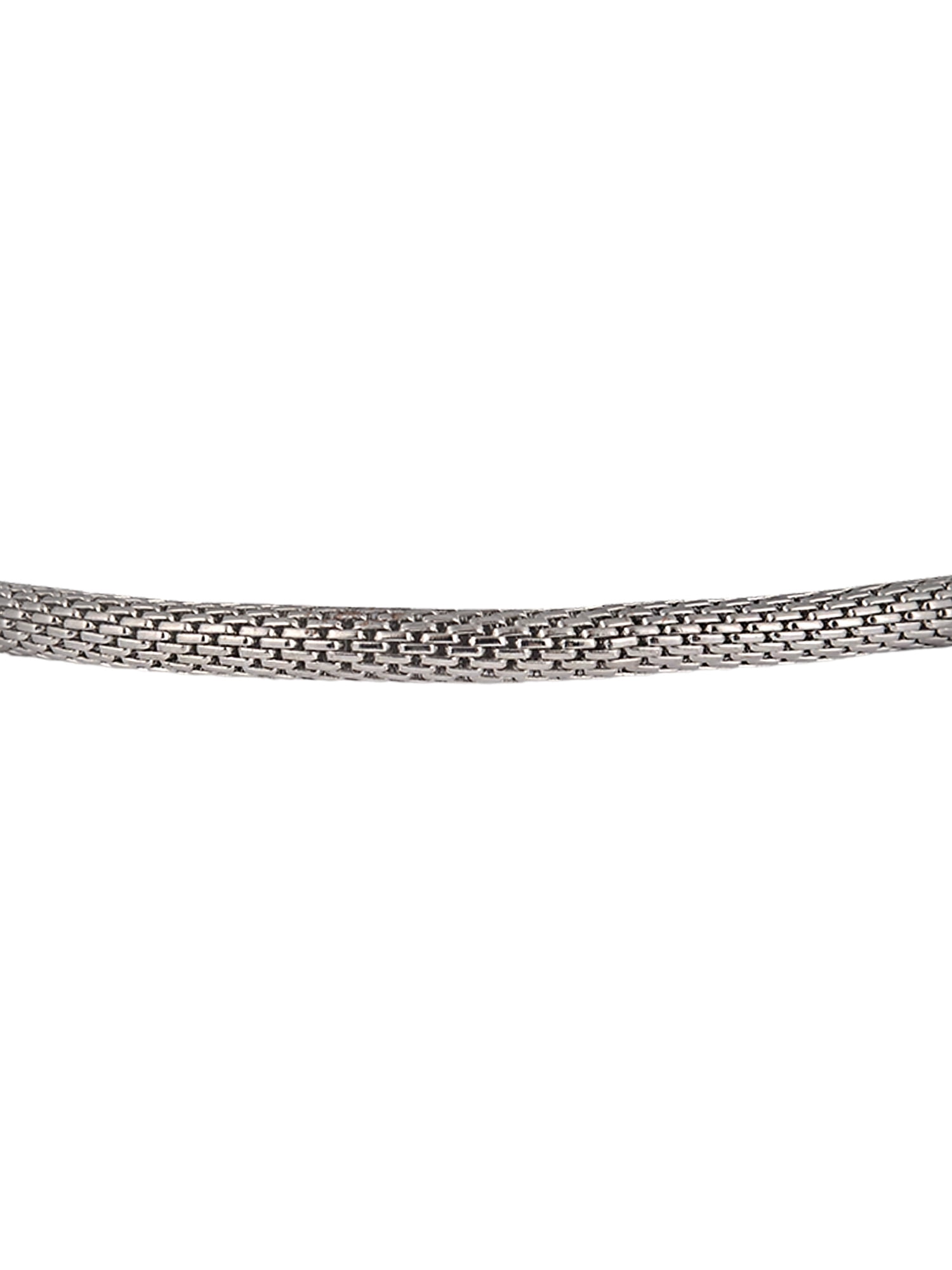 Time and Tru Silvertone Chain with Peridot Birthstone "August" Bracelet