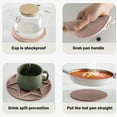 thumbnail image 5 of HengDidi Thickened Silicone Round Double Sided Placemat for Table Heat Insulation Drains Mat Food Grade Kitchen Tableware Protector Easy Clean Countertop, 5 of 5