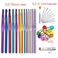 thumbnail image 2 of 1 Set Knitting Needles DIY Tools Colorful Sewing Supplies Household Accessory Weave Crochets for Sweater Clothes Scarf Slippers 006 Model, 2 of 7