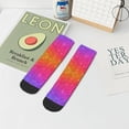 thumbnail image 7 of Pofeuu Holiday Shiny Print 30cm Socks, Adult Running Hiking Socks for Youth and Adult, 7 of 7