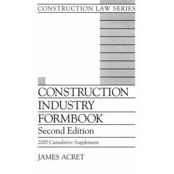 Pre-Owned Construction Industry Formbook/Includes Supplement (Construction Law Series) (Hardcover) 0071722769 9780071722766