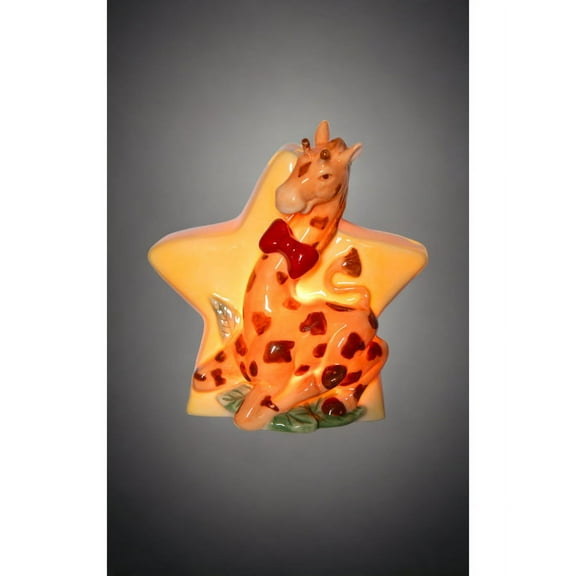 Ceramic Giraffe Nightlight Plug-In 4x2.25x4.25 Nursery Gift Parents