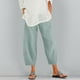 thumbnail image 1 of WILLBEST Pantalones Casuales Cómodos para Mujer: Estilo Harén Holgado de Lino con Cintura Elástica y Bolsillos para Uso Diario. Chica, 1 of 4