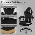 thumbnail image 4 of Auxe Gaxe Gaming Chairs for Adults with Footrest,Ergonomic Fabric PC Gaming Chair,High Back Reclining Computer Chair with Lumbar Support,Headrest, 4 of 9