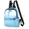 thumbnail image 2 of Women PVC Transparent Backpack Waterproof Mini Backpack Zipper Closure Backpack, 2 of 8