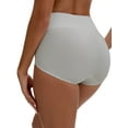 thumbnail image 2 of Unique Bargains Women's High Waist Tummy Slimming Elastic Waistband Briefs L Gray, 2 of 6
