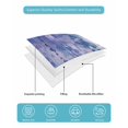 thumbnail image 5 of Blue Botanical Full Size Down Alternative Comforter,Lightweight Comforter Quilt Bedding Set with Pillow Shams Watercolor Spring Floral Oil Painting Elegant Bed Comforter Duvet Insert 78"x90", 5 of 7
