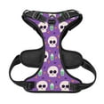 thumbnail image 5 of XMXY No Pull Dog Harness, Skull Fantasy Sparkle Pumpkin Adjustable Reflective Pet Harness with Oxford Vest, X-Large Size, 5 of 9