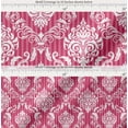 thumbnail image 2 of Soimoi Pink Cotton Cambric Fabric Stripe & Vector Design Damask Printed Fabric 1 Yard 58 Inch Wide, 2 of 7