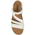 thumbnail image 3 of Baretraps Womens Jalen Faux Leather Ankle Strap Footbed Sandals, 3 of 3