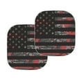 thumbnail image 5 of Jeiento American Military Flag Car Windshield Sunshade Car Front Window Sun Shade for Most Sedans SUV Truck Auto Sun Blocker Visor Sun Shield Protector 2pcs Set Car Accessories for Women Men, 5 of 7