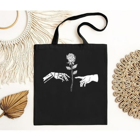 vintage NEW LIMITED Creation Rose Grunges Aesthetic Clothes Punk Alt Gothic Goth Tote Bag-TH23399