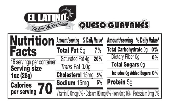 El Latino Queso Guayanes 16oz