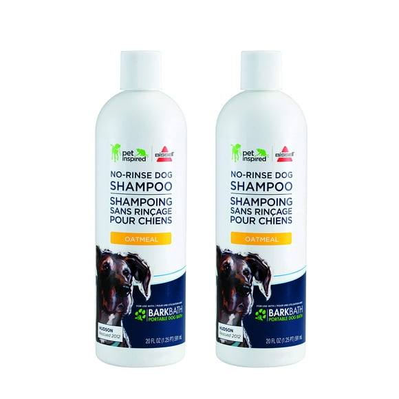 Champú para perros Bissell Oatmeal No-Rinse for BARKBATH, 20 ml, paquete de 2