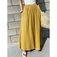 thumbnail image 3 of Dragonus Plus Size High Waist Wide Pants Cotton Linen Loose Pants Casual Loose Trousers, 3 of 5