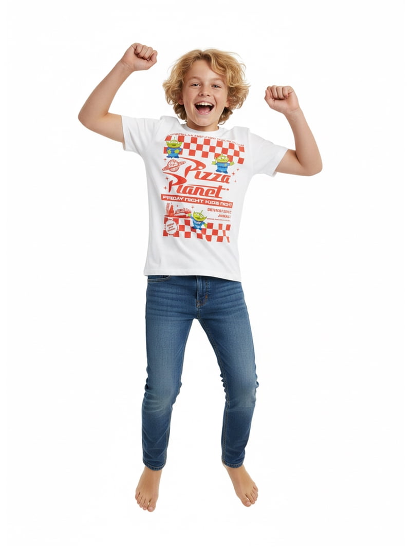 Toy Story, Boys' Graphic Tee with Short Sleeves, Pizza Planet