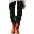 thumbnail image 2 of Outfmvch Women's Leggings Holiday Pants for Women Workout Leggings for Women Womens Pants Casual Fluffy Tights Leggings for Women Fleece Lined Pants Women Black L, 2 of 6