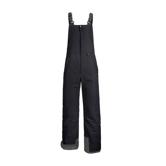 comerut Men Ski Pants Adjustable Shoulder Strap Quick Dry Waterproof Windproof Winter Metal Zipper Warm Snowboard Overalls Snow Bibs Male Clothing