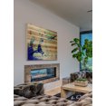 thumbnail image 6 of "Dusk Volleyball" Painting Print on Natural Pine Wood, 6 of 7